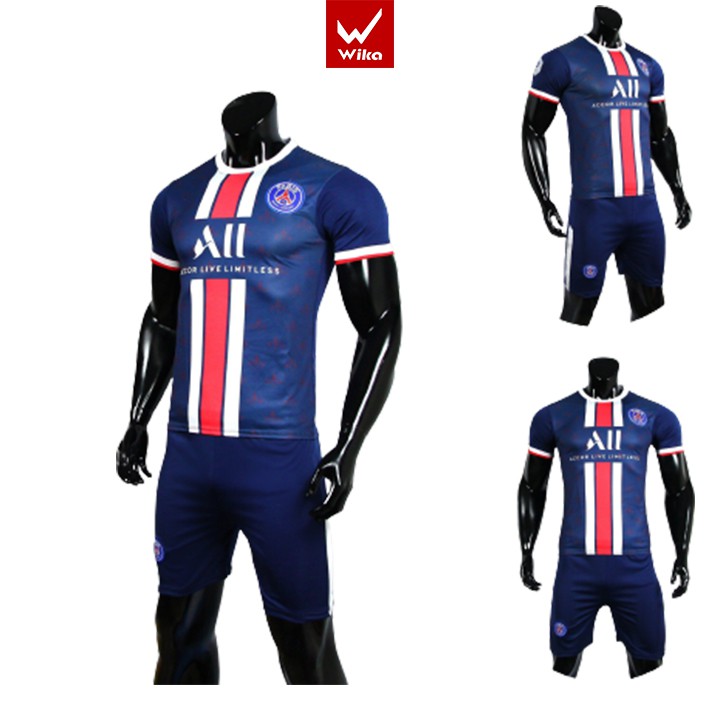 Bộ Áo Thể Thao Bóng Đá Clb Paris Saint-Germain, Áo Thể Thao Unisex Chất Thun Lạnh Co Giãn Tốt