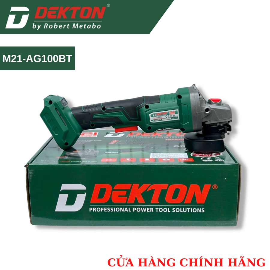Thân Máy Mài Dùng Pin / Cò Tăc Bóp / Dekton M21- AG100BT /Chân Pin Phổ Thông