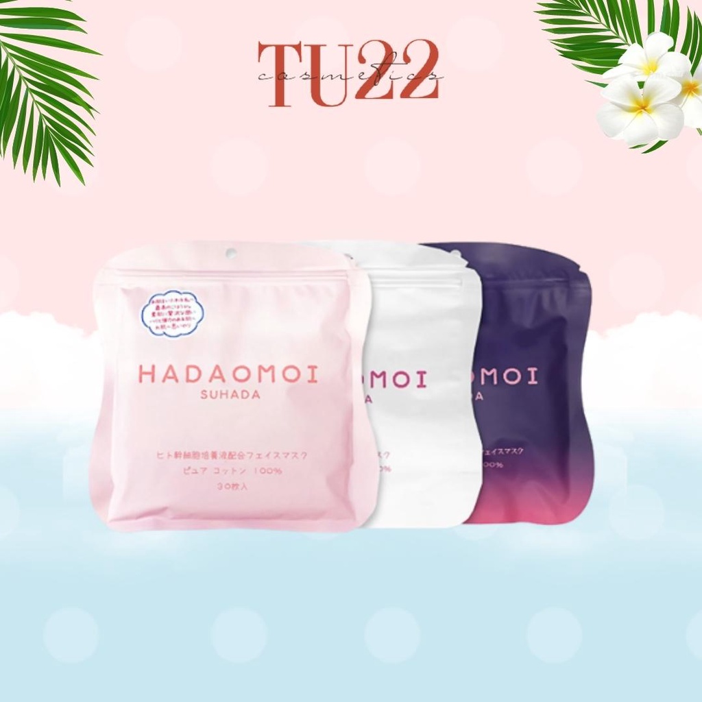 Mặt nạ ngủ tế bào gốc Hadaomoi Suhada 30 miếng mask Hadaomoi hàng Nhật