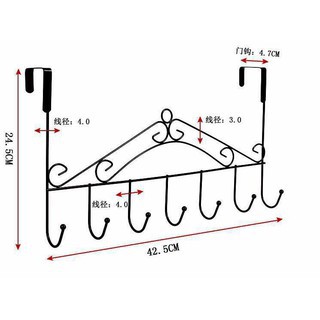 Móc treo đồ sau cửa loại 7 móc tiện dụng - Móc treo quần áo sau cửa