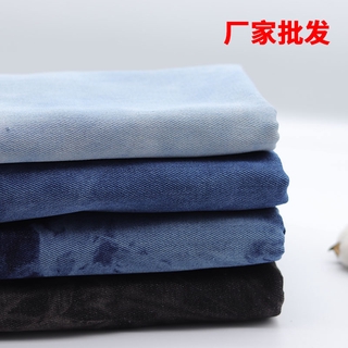Tấm Vải Denim Màu Xanh Nhạt Nhuộm Xanh Nhạt Làm Quần Áo Thủ Công