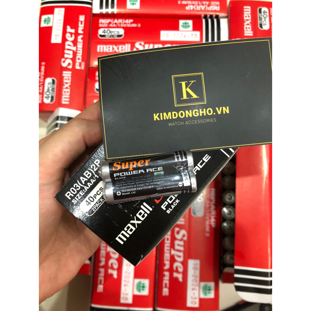 Hộp 40 Viên Pin Tiểu AAA AA Maxell 1.5v