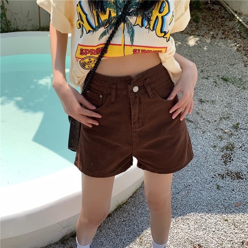 Quần short nâu