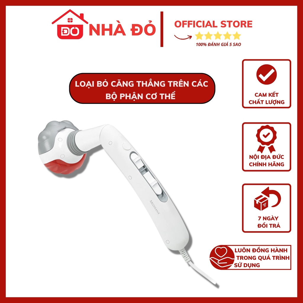 Máy Matxa Massage Medisana 88268 HM 886 Handmassagegerät, Xuất xứ Đức, Công suất 6.5W - Bảo hành 12 tháng - Nhà Đỏ