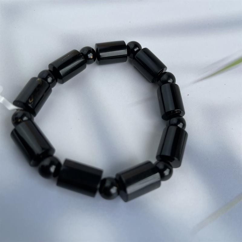 Vòng Tay San Hô Đen kiểu Đốt Trúc Cao Cấp  - Lách tay Nam đá San Hô phong thủy CNC VĂN BÉ