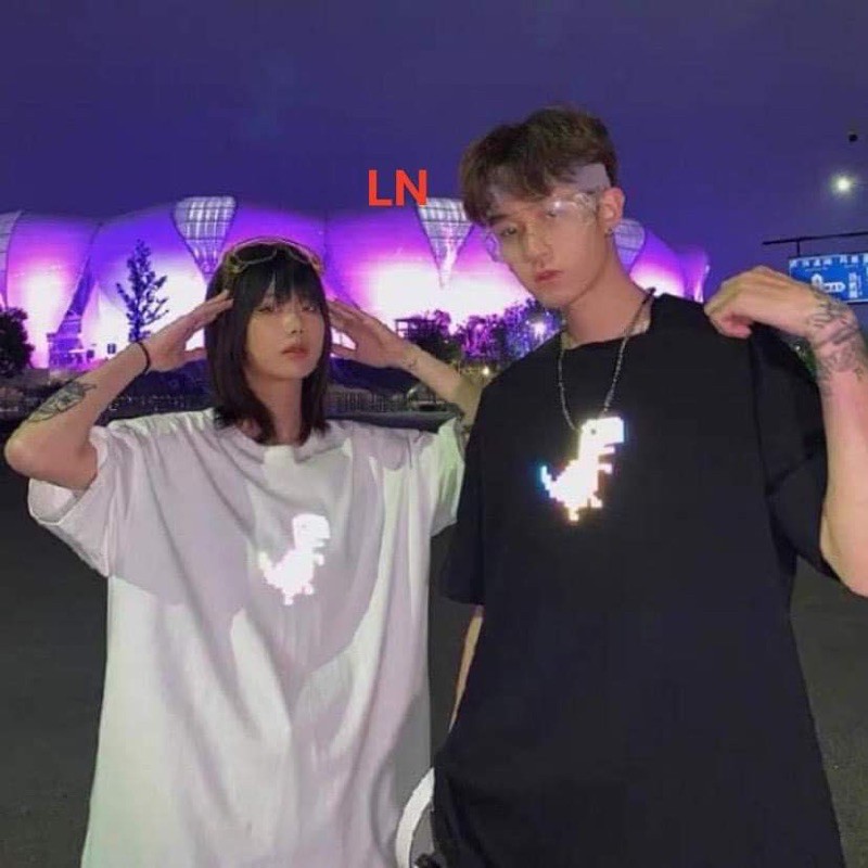 Áo phản quang khủng long nhỏ cotton TH6