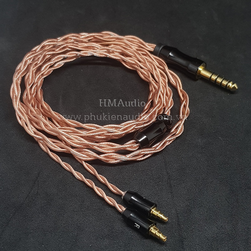 Dây tai nghe đồng OFC 1.2mm tết 4 - Sennheiser IE40 Pro