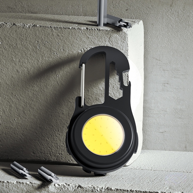 Đèn LED Mini Có Móc Treo Chìa Khóa Sạc Cổng USB Tiện Dụng