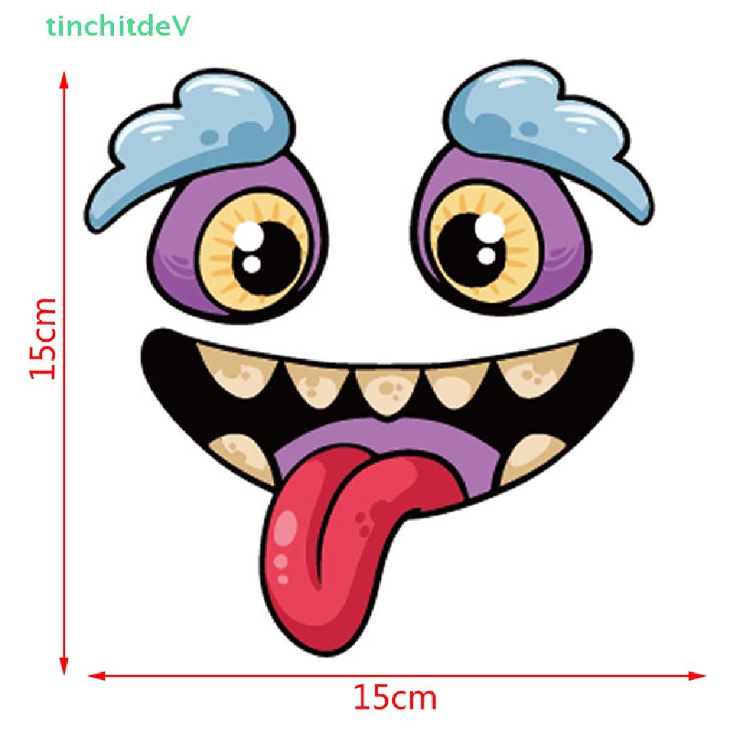 Miếng Dán Họa Tiết Bí Ngô / Emoji Dễ Thương Dùng Trang Trí Vali / Laptop / Xe Hơi DIY