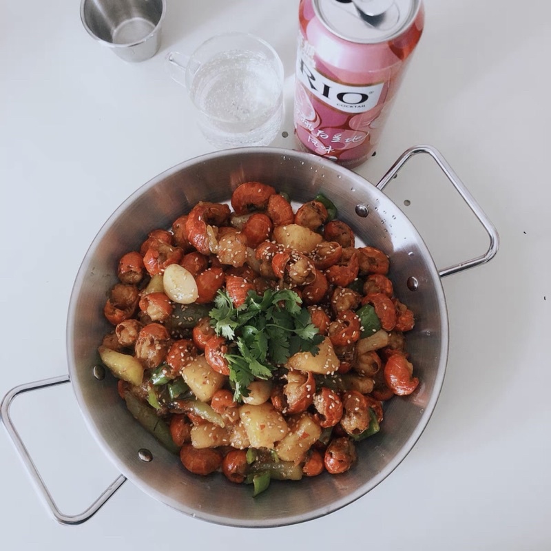 CHẢO INOX LÒNG SÂU 2 QUAI CẦM ĐỰNG THỨC ĂN HOT TIKTOK