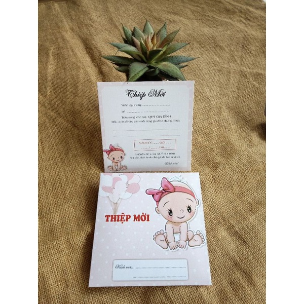 Thiệp cho bé. Set 10 bộ