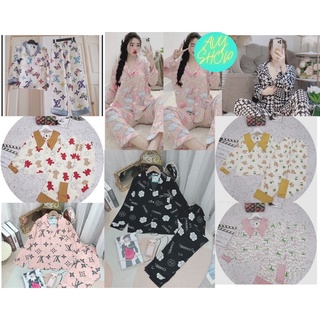 🔥🔥cực phẩm tay dài hót hít🔥🔥pijama đồ bộ mango cao cấp sang chảnh thời trang đẹp giá rẻ