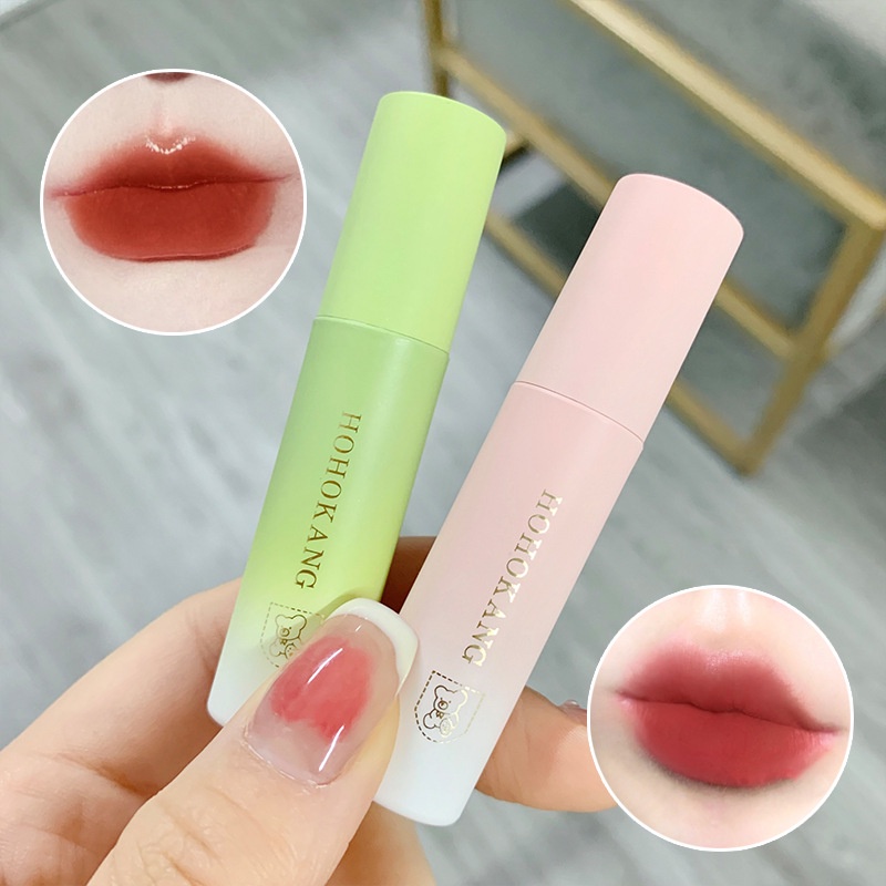 Hohokang Son Kem Màu Nhung Lì gradient Gấu Không Phai Và Không Dính Cốc