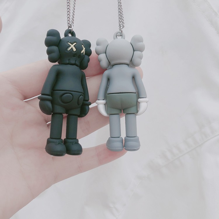 Dây chuyền mặt hoạt hình Kaws Sesame Street phong cách đường phố