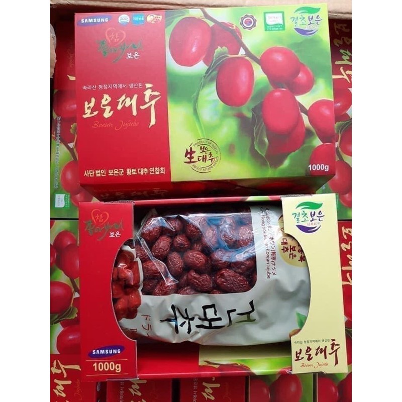 TÁO ĐỎ SẤY KHÔ HÀN QUỐC-1KG (kèm túi xách siêu sang)