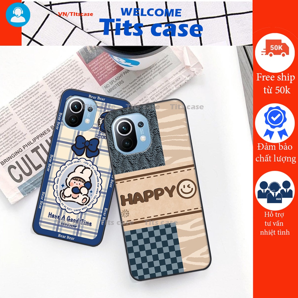 Ốp lưng Xiaomi MI 11 / MI 11 LITE in hình bò sữa, gấu be@r, cute cực  ĐỈNH -  cực CHẤT-  cực COOL