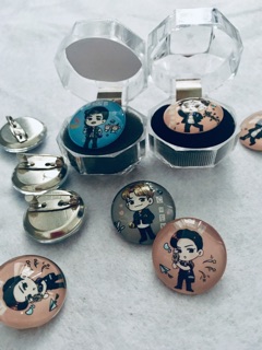 Badge chibi EXO đủ thành viên
