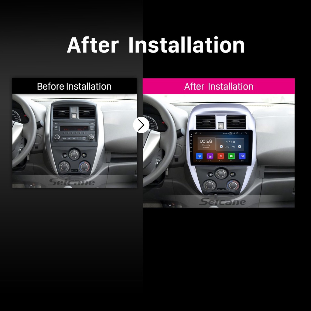 Mặt dưỡng màn hình DVD android 9” 10” NISSAN SUNNY 2010 2011 2012 2013 2014 2015 2016 2017 2018 2019 2020 2021