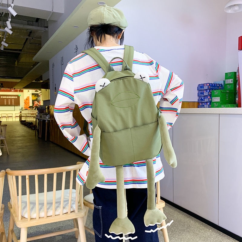 Ba Lô Hình Chú Ếch Hoạt Hình Đáng Yêu Cho Nữ