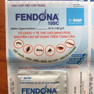 Thuốc diệt muỗi / thuốc muỗi gói FENDONA 5ml (an toàn hiệu quả)