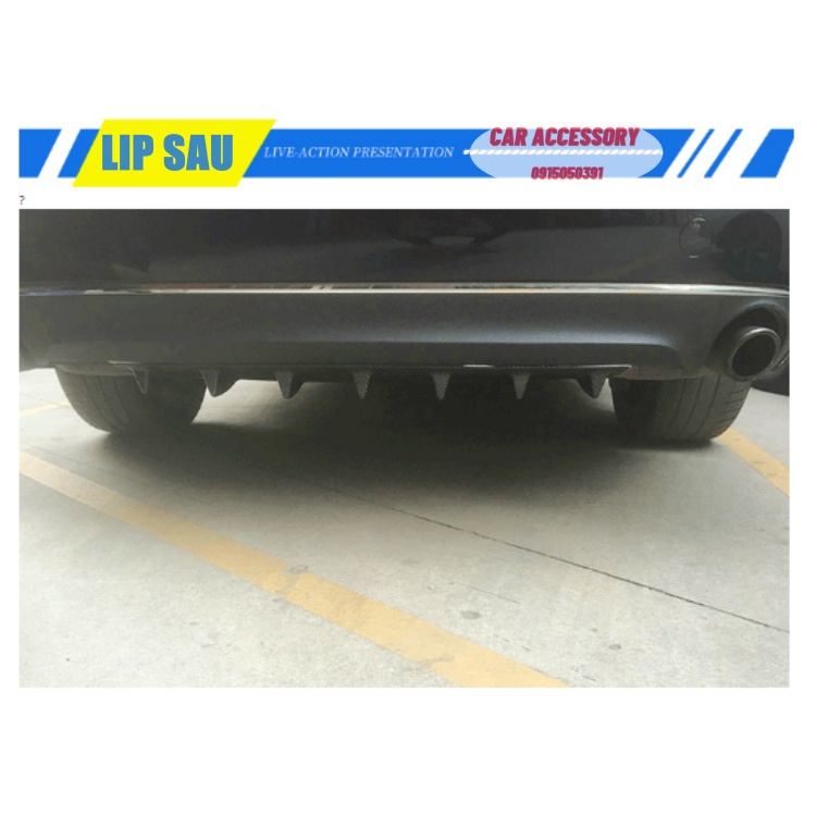 Lip sau cản sau ô tô lippo vây cá mập lắp chung các dòng xe cánh gió thể thao