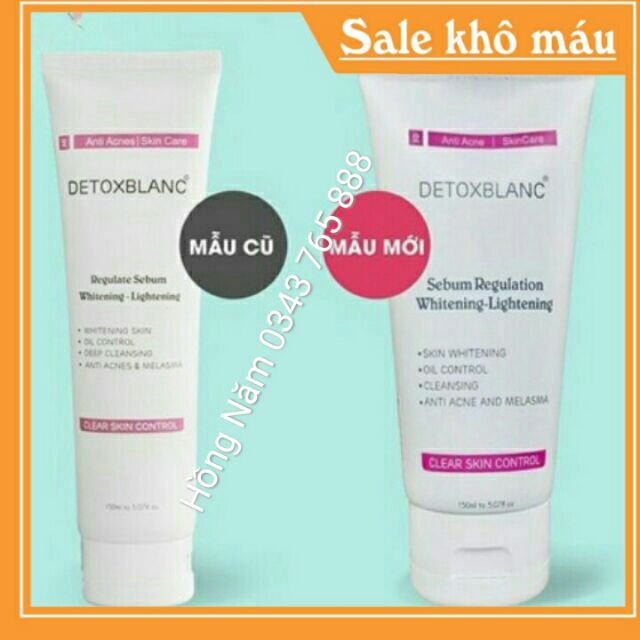 Sữa rửa mặt detox blanc