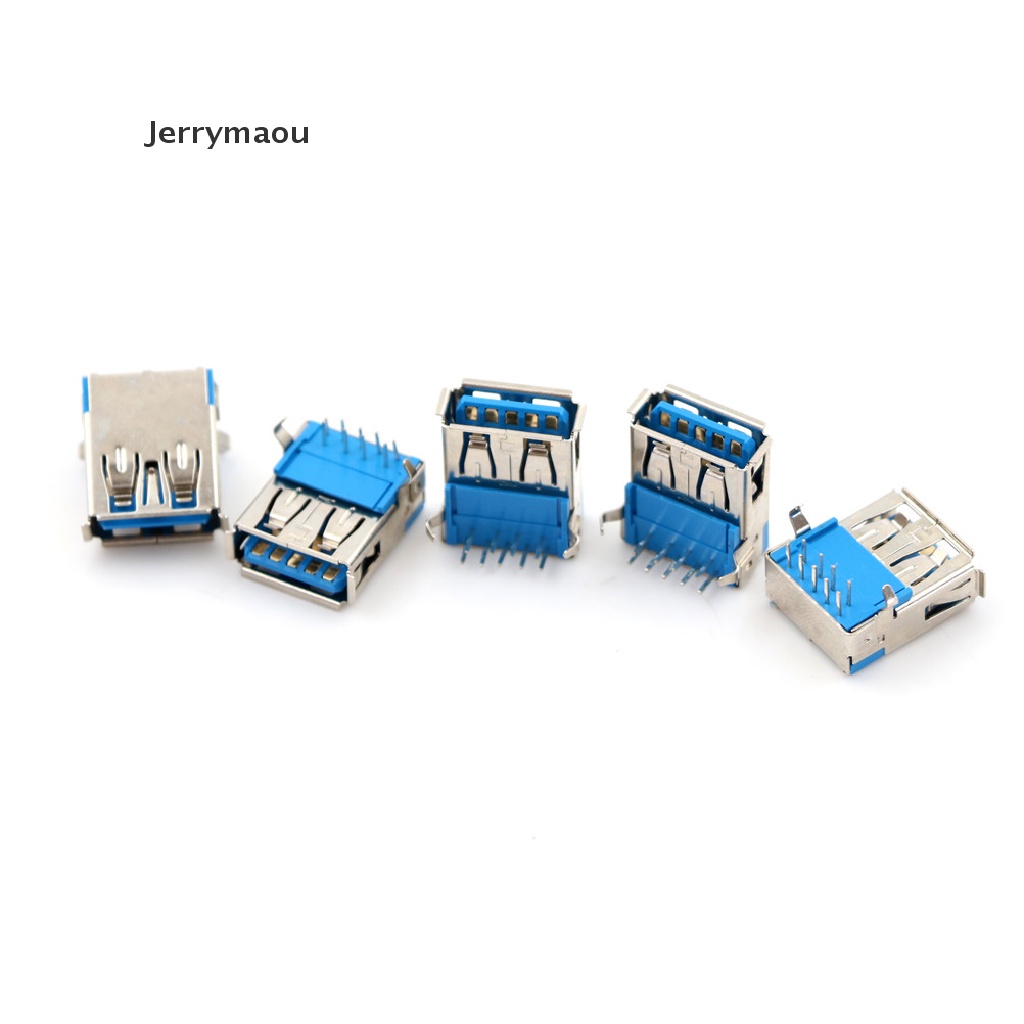 Set 5 Đầu Nối Cổng USB 3.0 Góc Phải 9Pin PCB Chuyên Dụng