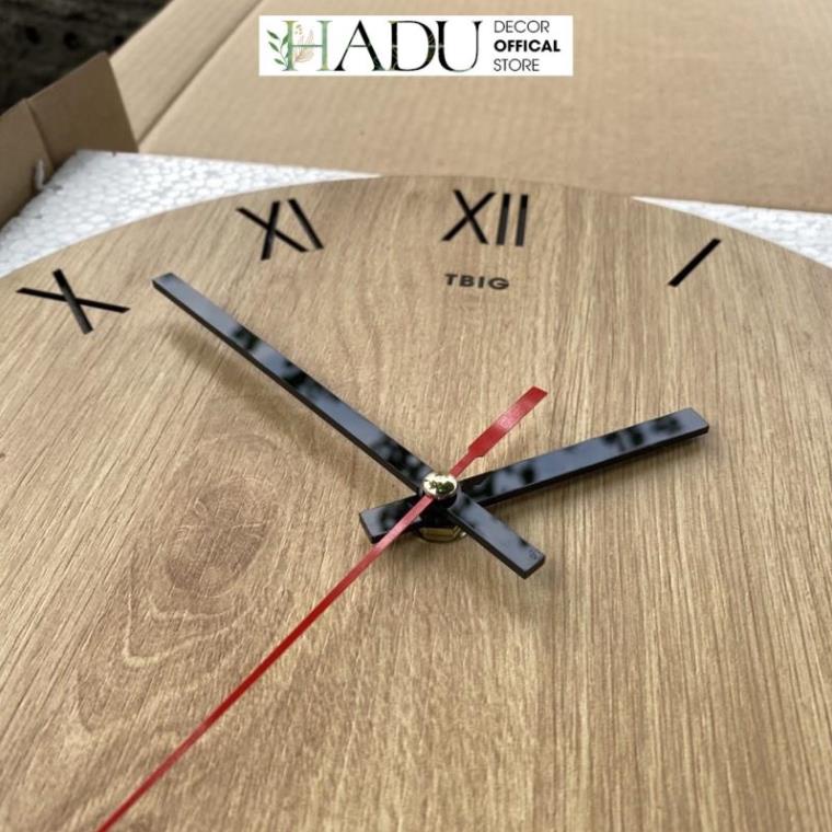 Đồng Hồ Treo Tường Gỗ Classic Decor Hadu043 trang trí phòng - HaduDecor