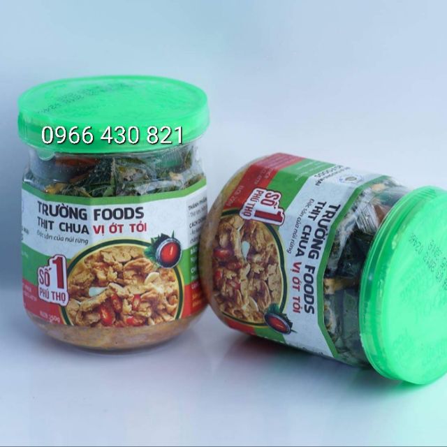 3 hộp thịt chua tỏi ớt  - Trường Foods