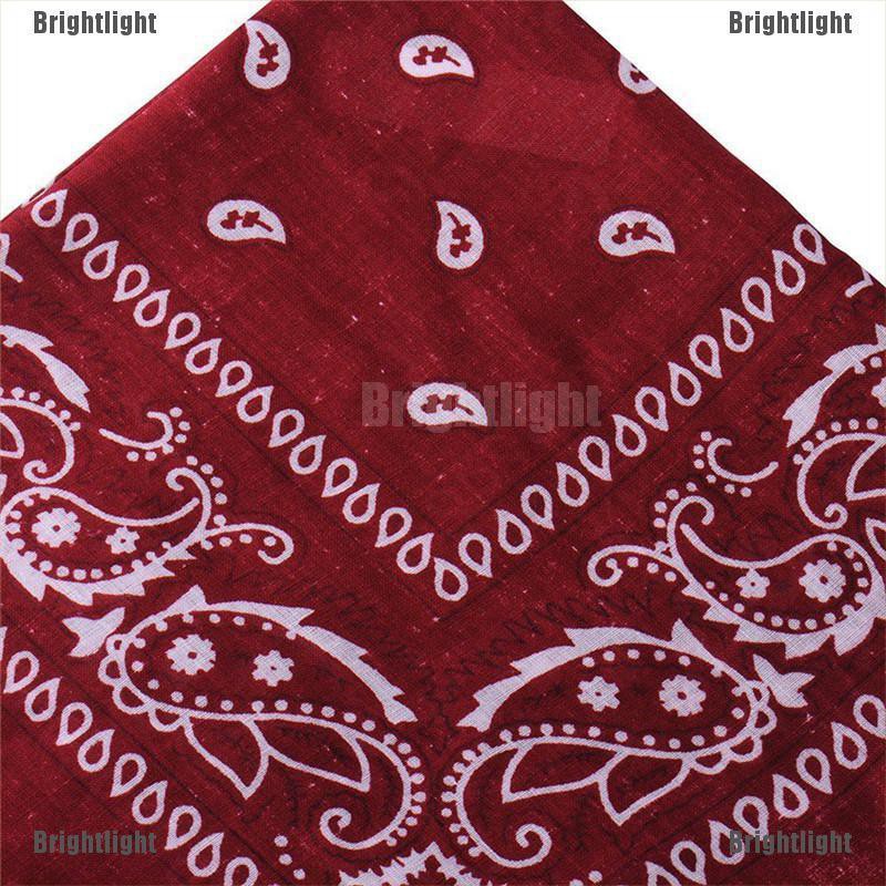 [Bright] Khăn Trùm Đầu Bandana Cotton Quấn Đầu Kiêm Mặt Nạ Ngôi Sao Paisley Mùa Hè