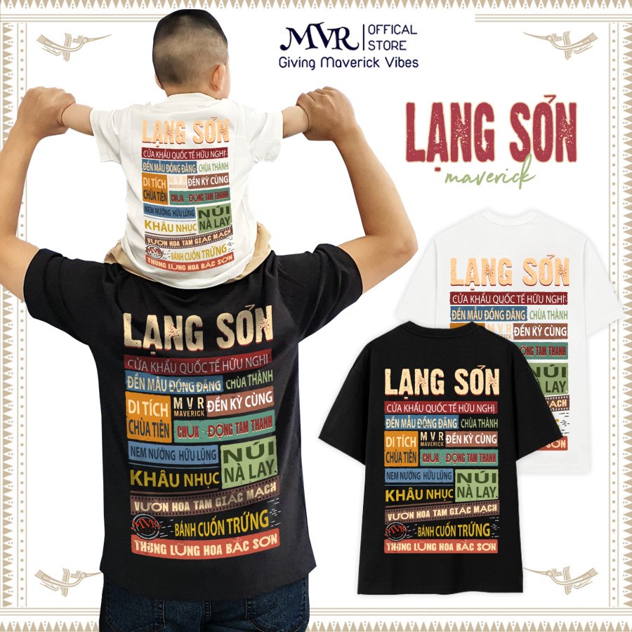 Áo thun Unisex phông cotton Lạng Sơn ao cap gia đình fact UNDER MVR BB4128