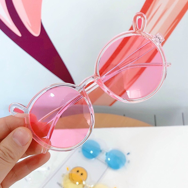 Mắt kính thời trang tai thỏ chống nắng tia UV, chống bụi cho bé trai và bé gái - Kính râm đi nắng đáng yêu cho bé