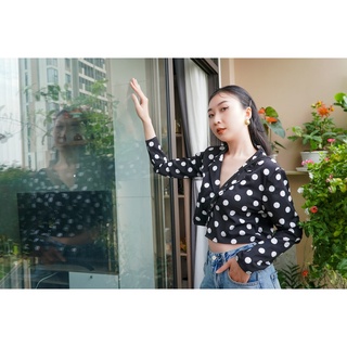 Áo Danton Chấm Bi Đen