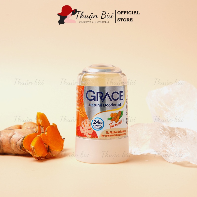 Lăn Khử Mùi Đá Khoáng GRACE, Lăn Nách Đá Khoáng Thái Lan Chai 70g