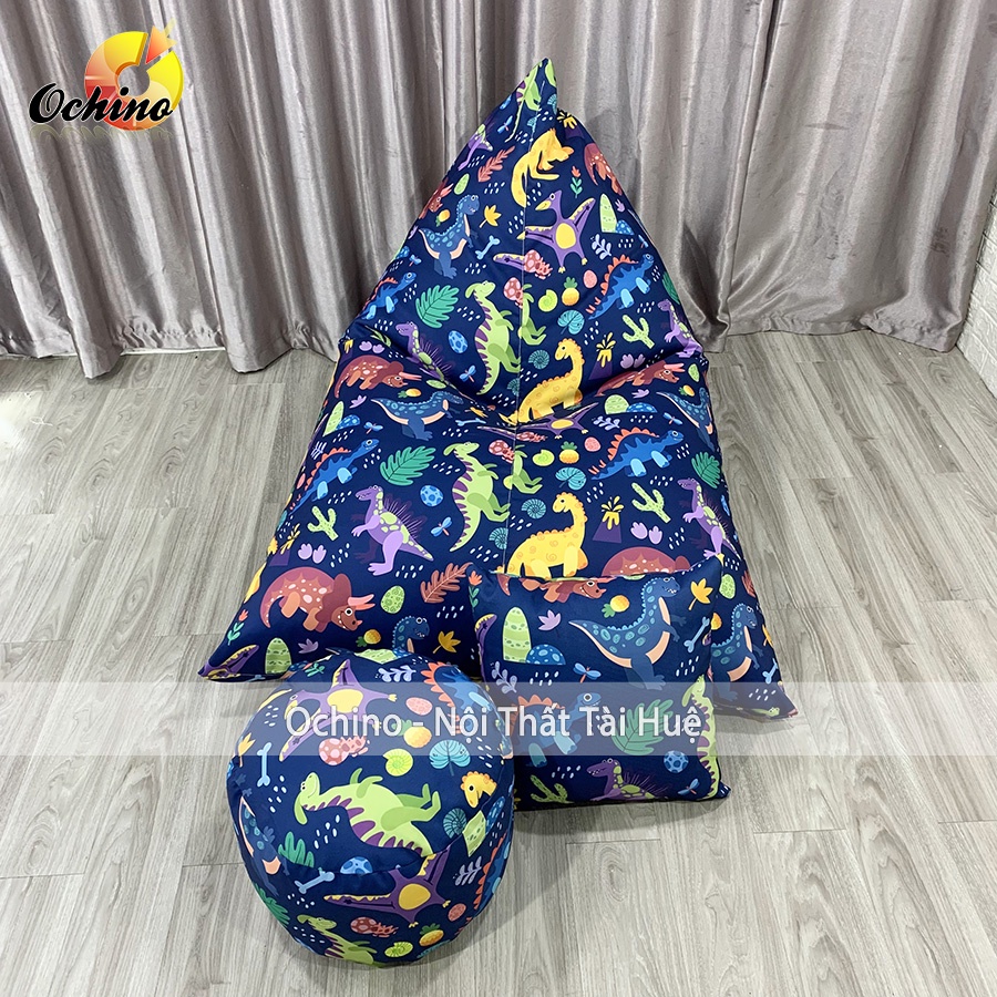 Ghế Lười Hạt Xốp Dáng Sofa Thuyền Thư Giãn Phong Cách Hiện Đại Size To Cực Sang Chảnh ( Đã Kèm Hạt Xốp)