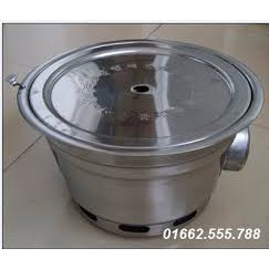 BẾP NƯỚNG THAN HOA KHÔNG KHÓI HÀN QUỐC HQ01 Bếp Hút Âm Bàn inox cao cấp