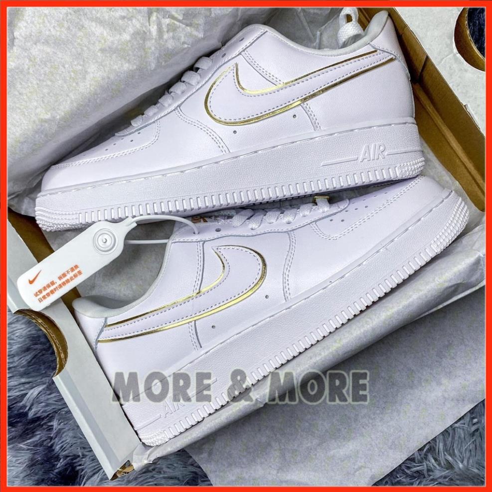🐉🐉🐉FREE SHIP🐉🐉🐉 [More&More] Giày thể thao AF1 custom Gold white 07 chất lượng nguyên bản