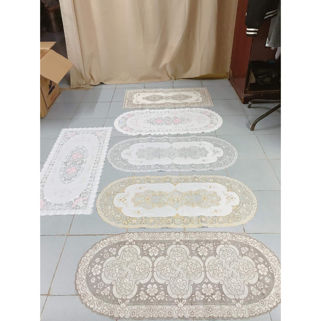 [SIÊU RẺ] Khăn trải bàn Ren Hoa Nhật 40x92cm - HÀNG ĐẸP