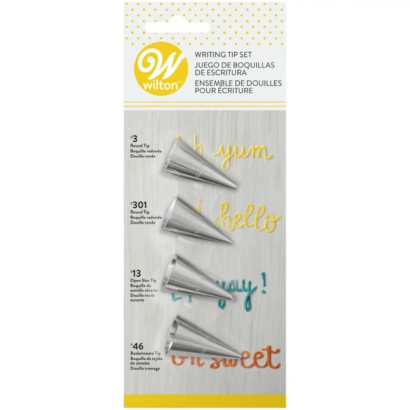 Bộ 4 đuôi bắt bông kem Wilton