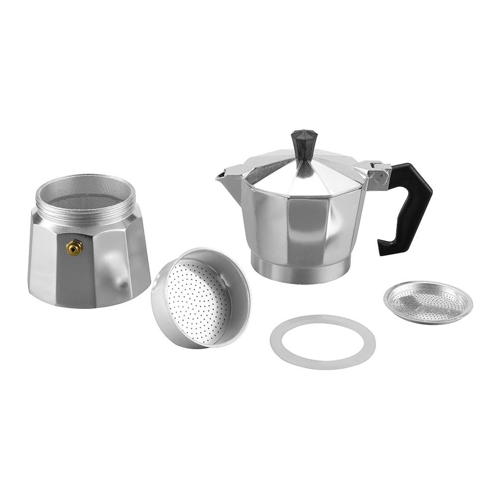 Everpert 3/6/9 Cup Coffee Maker Coffee Moka Pot Stove Top Espresso Latte Maker Machine Percolator