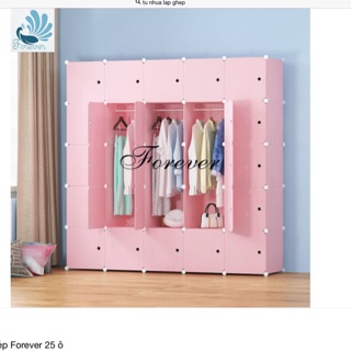 Tủ nhựa kiểu Hàn Quốc 25 ngăn size lớn lắp ghép thông minh