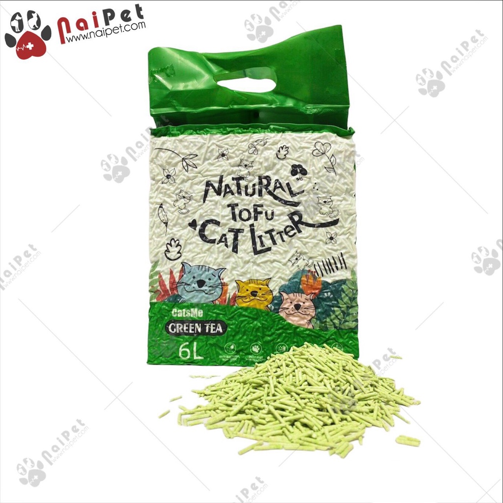 Hình ảnh Cát Vệ Sinh Cát Đậu Nành Cho Thú Cưng Natural Tofu Cat Litter Cats Me 6L #2