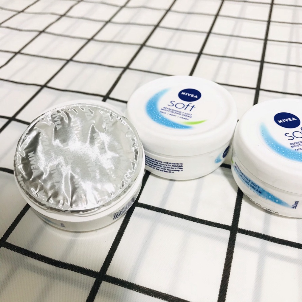 Kem dưỡng da Nivea Soft 50ml dưỡng ẩm chống nẻ