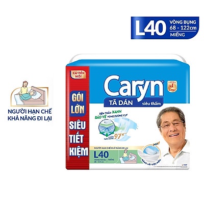 TÃ DÁN NGƯỜI LỚN SIÊU THẤM CARYN GÓI SIÊU TIẾT KIỆM L40