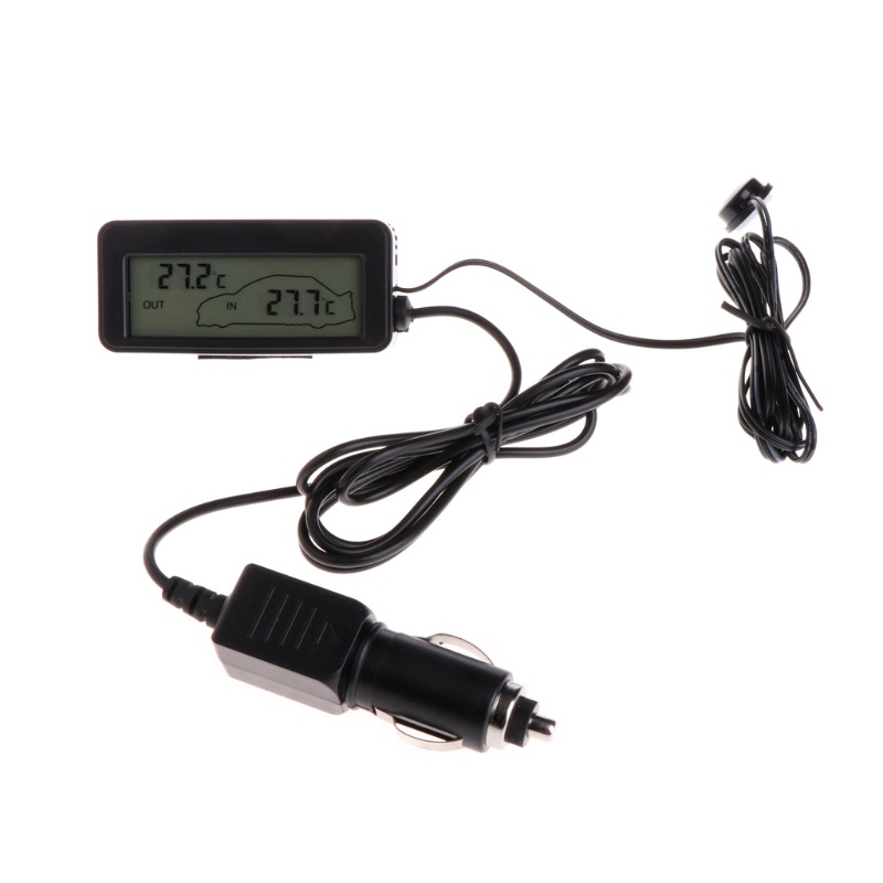 Đồng Hồ Điện Tử Hiển Thị LCD Kỹ Thuật Số Với Dây Cáp 1.5m Trong Nhà /