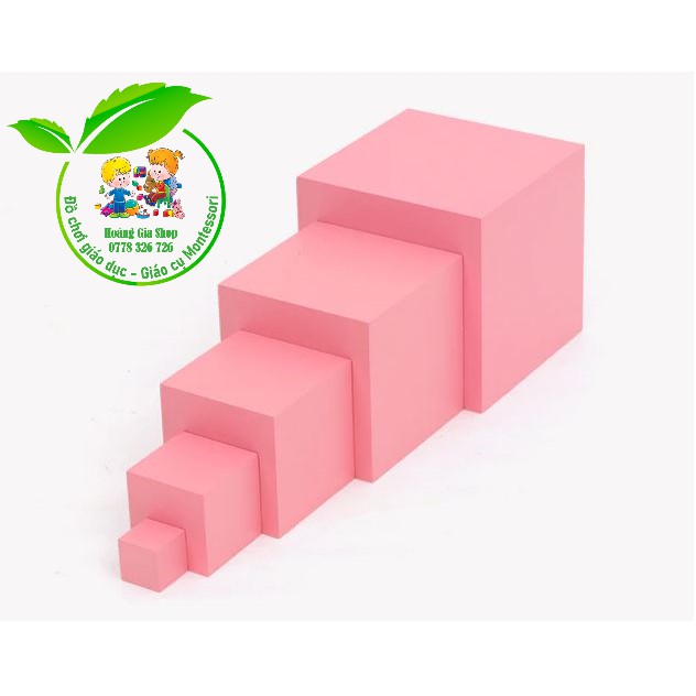 Tháp hồng 5 bậc Montessori (Toddler Pink Tower)