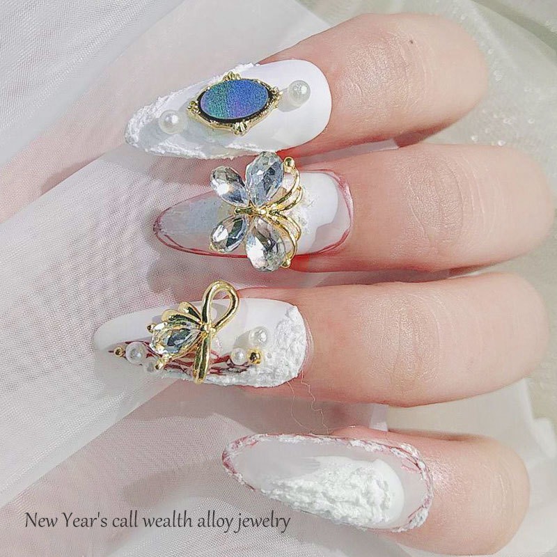 Charm Bướm , Mặt Thỏ Đính Móng