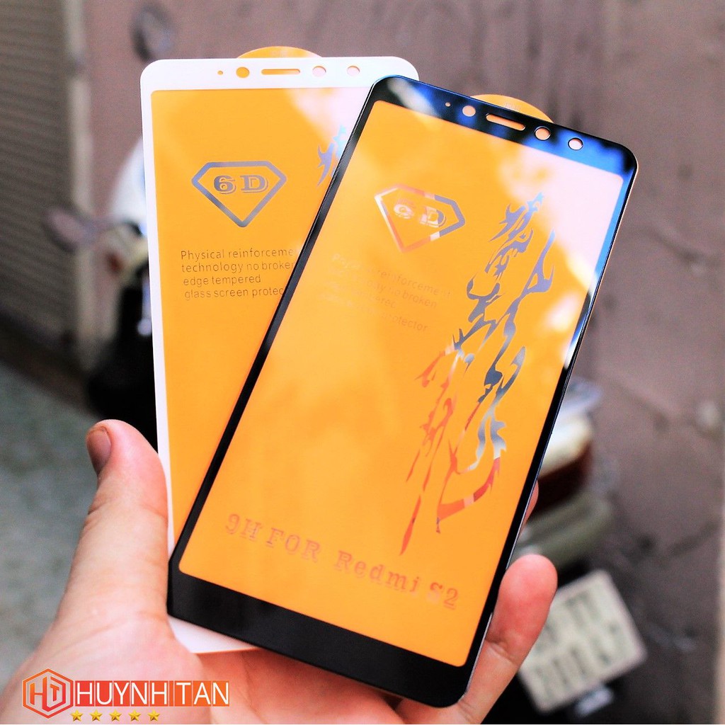 Cường lực 6D Xiaomi Redmi S2 full màn, full keo thế hệ mới