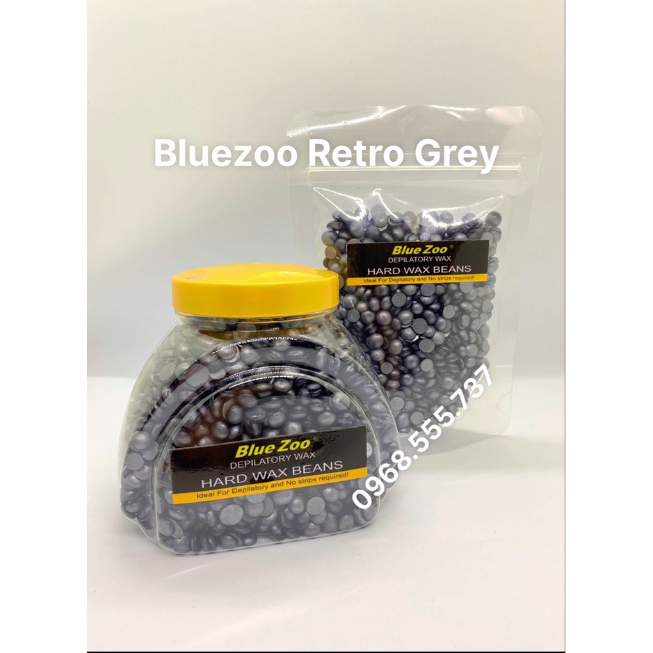 100g Sáp wax lông Bluezoo Retro  Premier Than tre dưỡng trắng da và ngăn ngừa kích ứng trên da