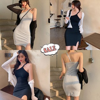 Đầm Hở Lưng Thiết Kế Lệch Tà Nữ Tính